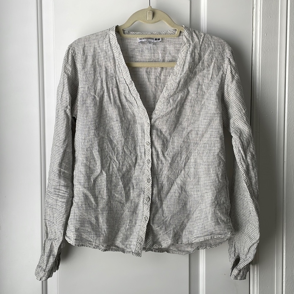 Ines de la Fressange for UNIQLO linen blouse